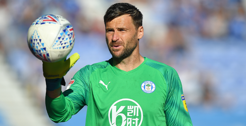 David Marshall during his time at Wigan Athletic
