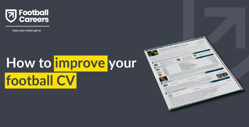 Tips on how to improve your football CV